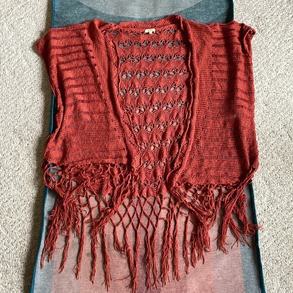 Kori America Terracotta Knit Boho Cardigan - Picture 6 of 8